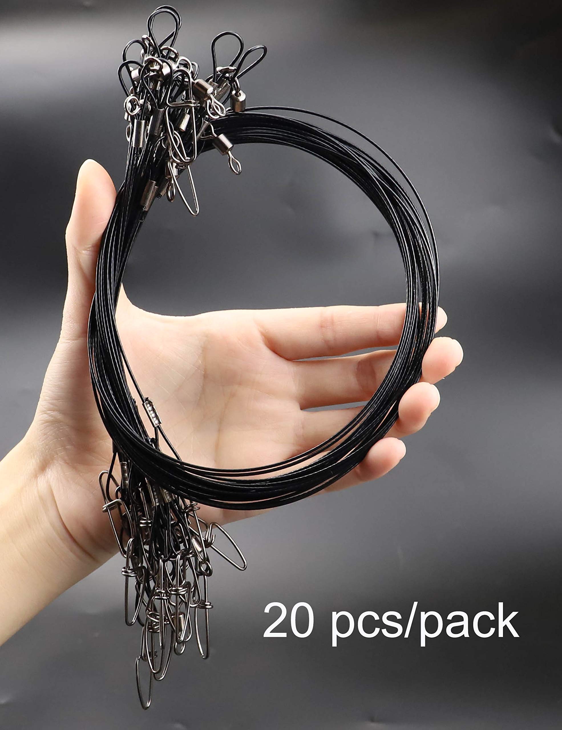 0.83in swivel on one end of the leader