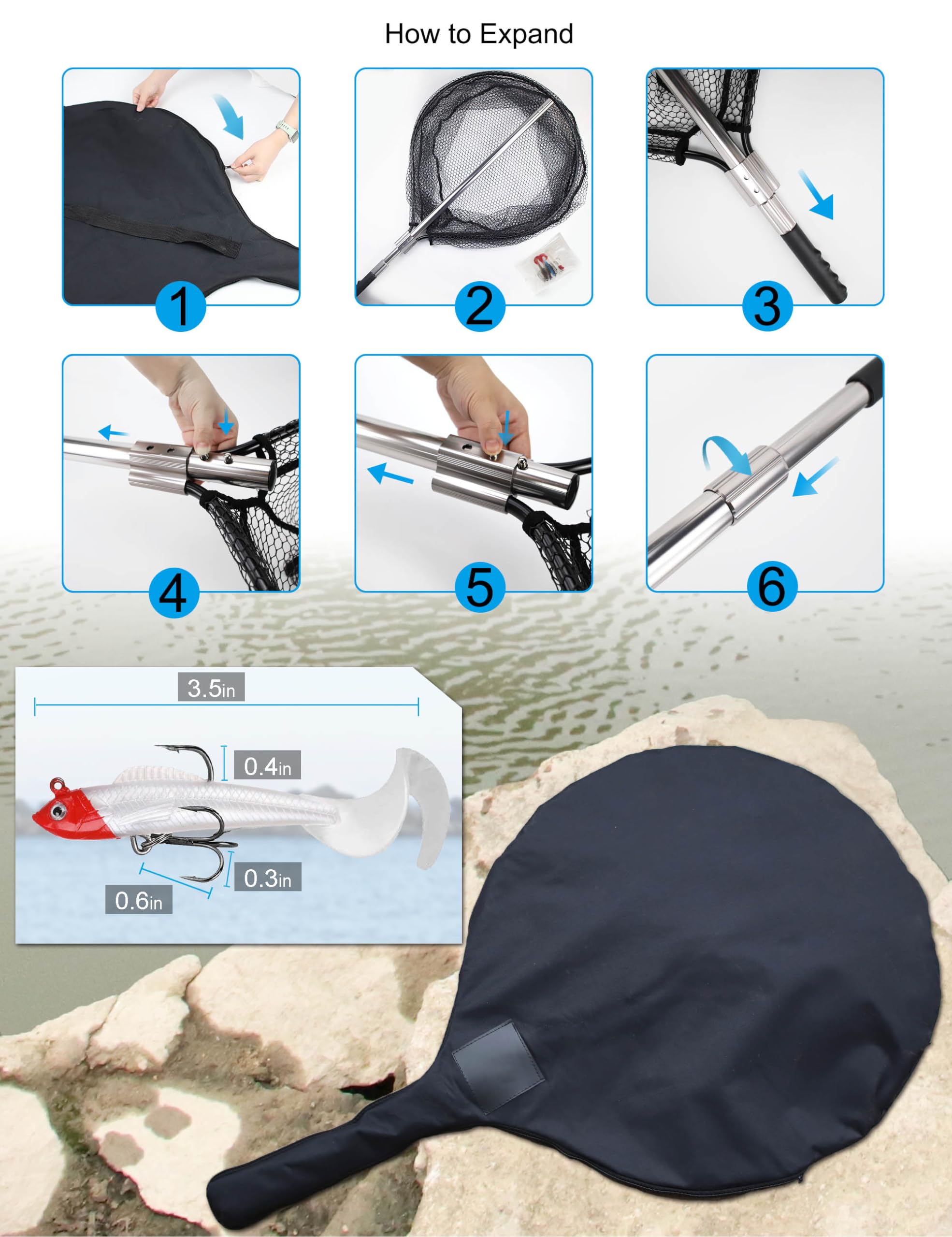 Facikono carrying bag with shoulder strap makes transport easy.