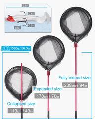 Rubber-coated net dries quickly and prevents snagging