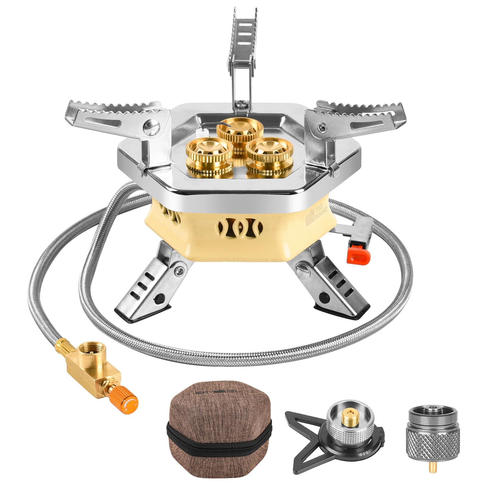 Facitsolvit 11800W stove with windproof design for efficient outdoor cooking