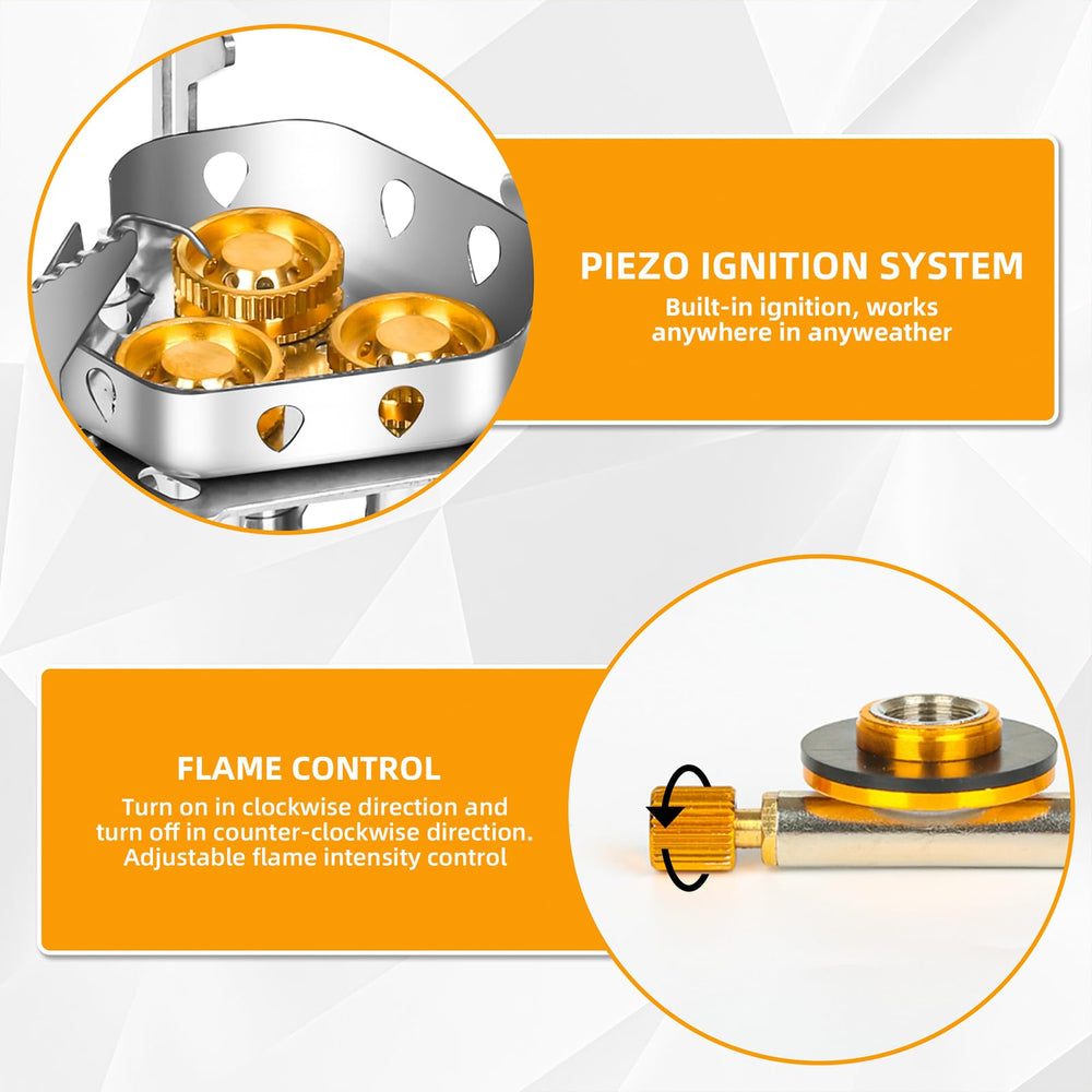 Facitsolvit 9900W piezo ignition system in action for easy starts.