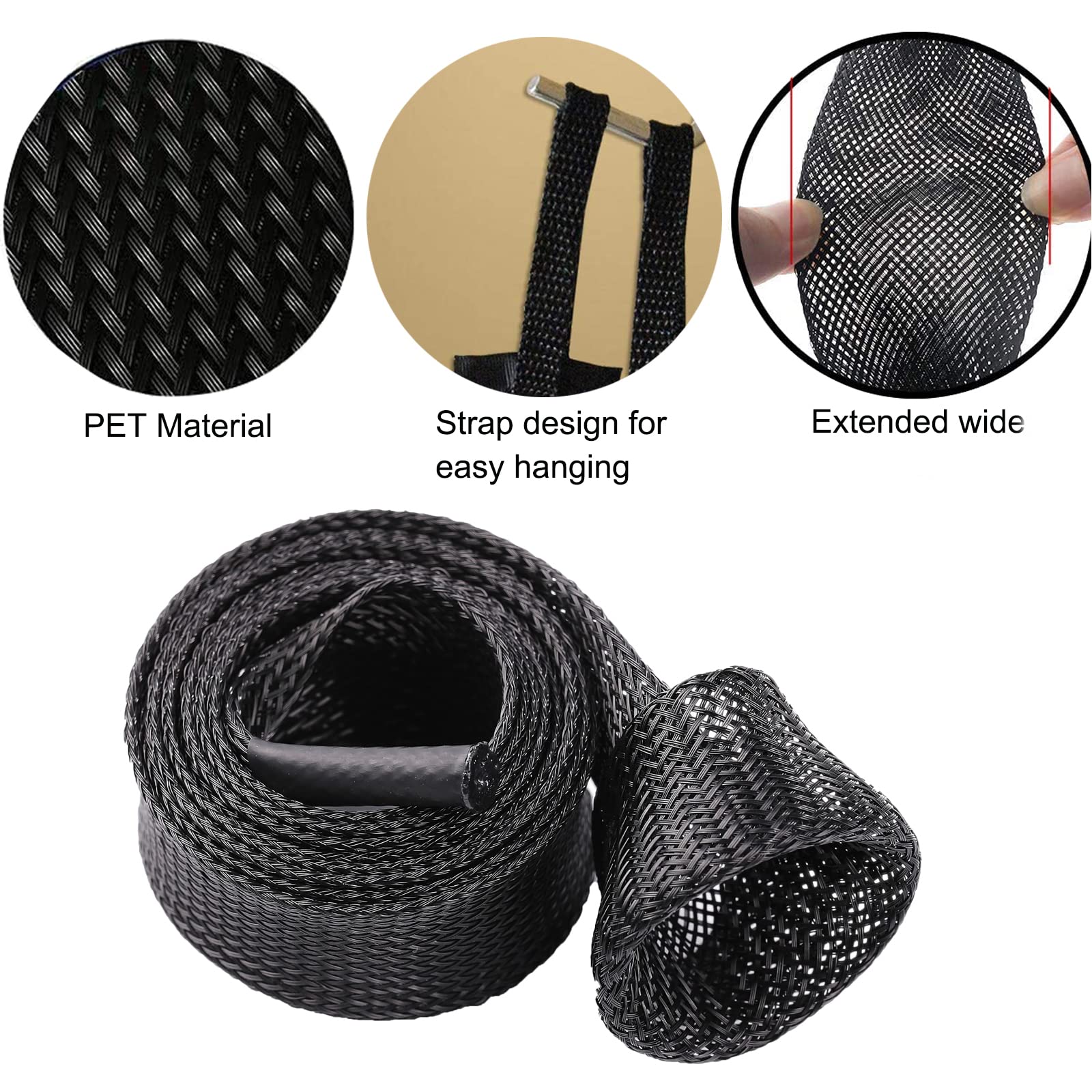 Rod sleeves folded compact for easy storage