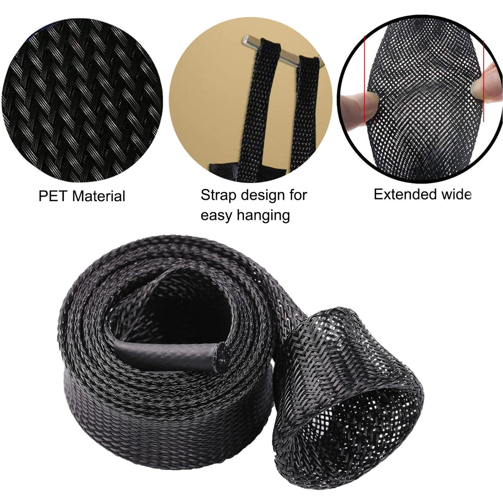 Rod sleeves folded compact for easy storage
