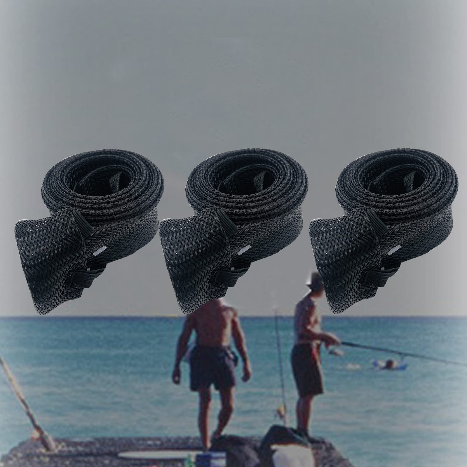 Rod protection sleeve prevents tangles and scratches in a vehicle