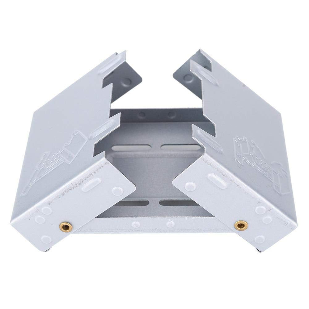 Fafeims camping stove in outdoor setup on a rock table