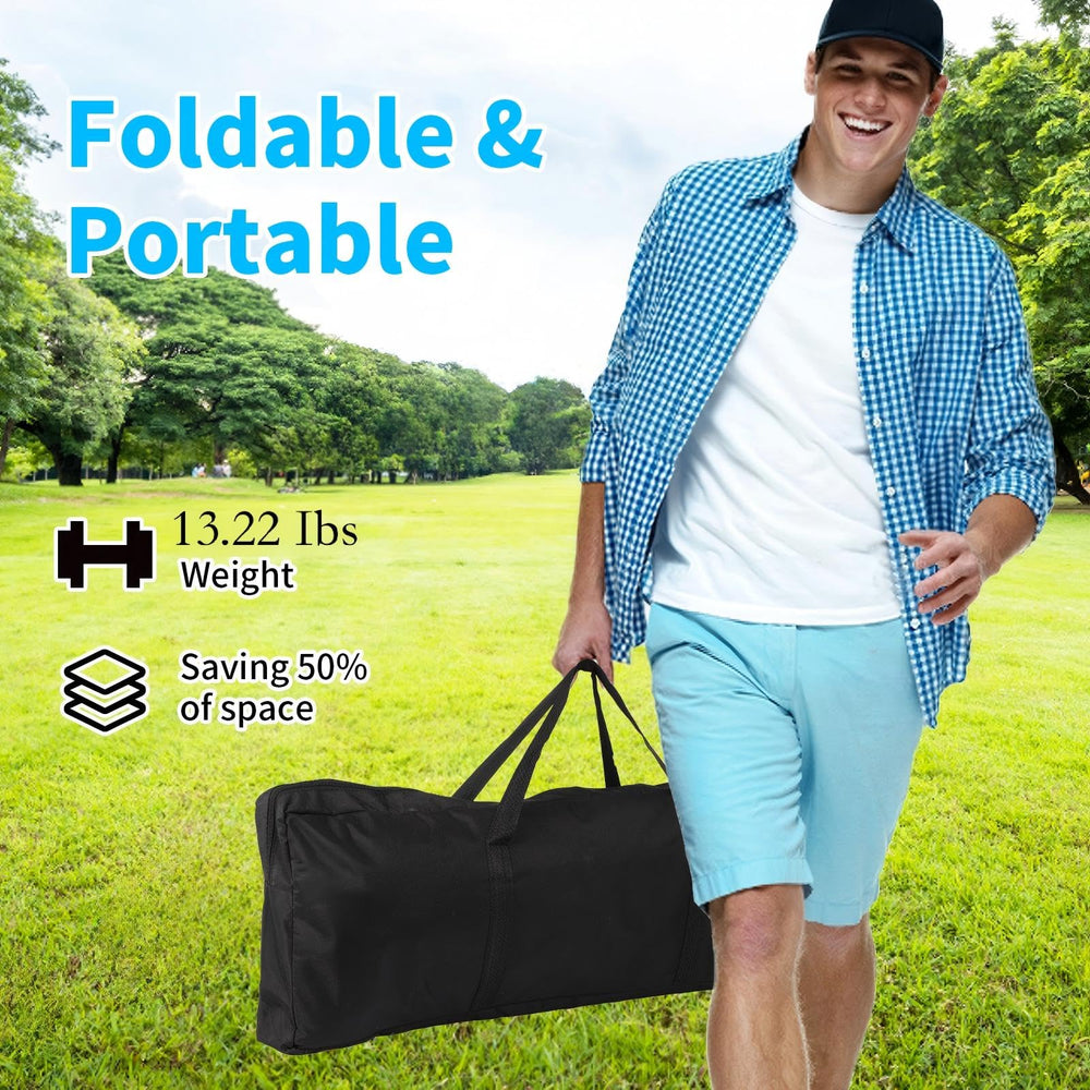 FAHKNS hammock camping chair ergonomic design reduces fatigue and cradles the back.