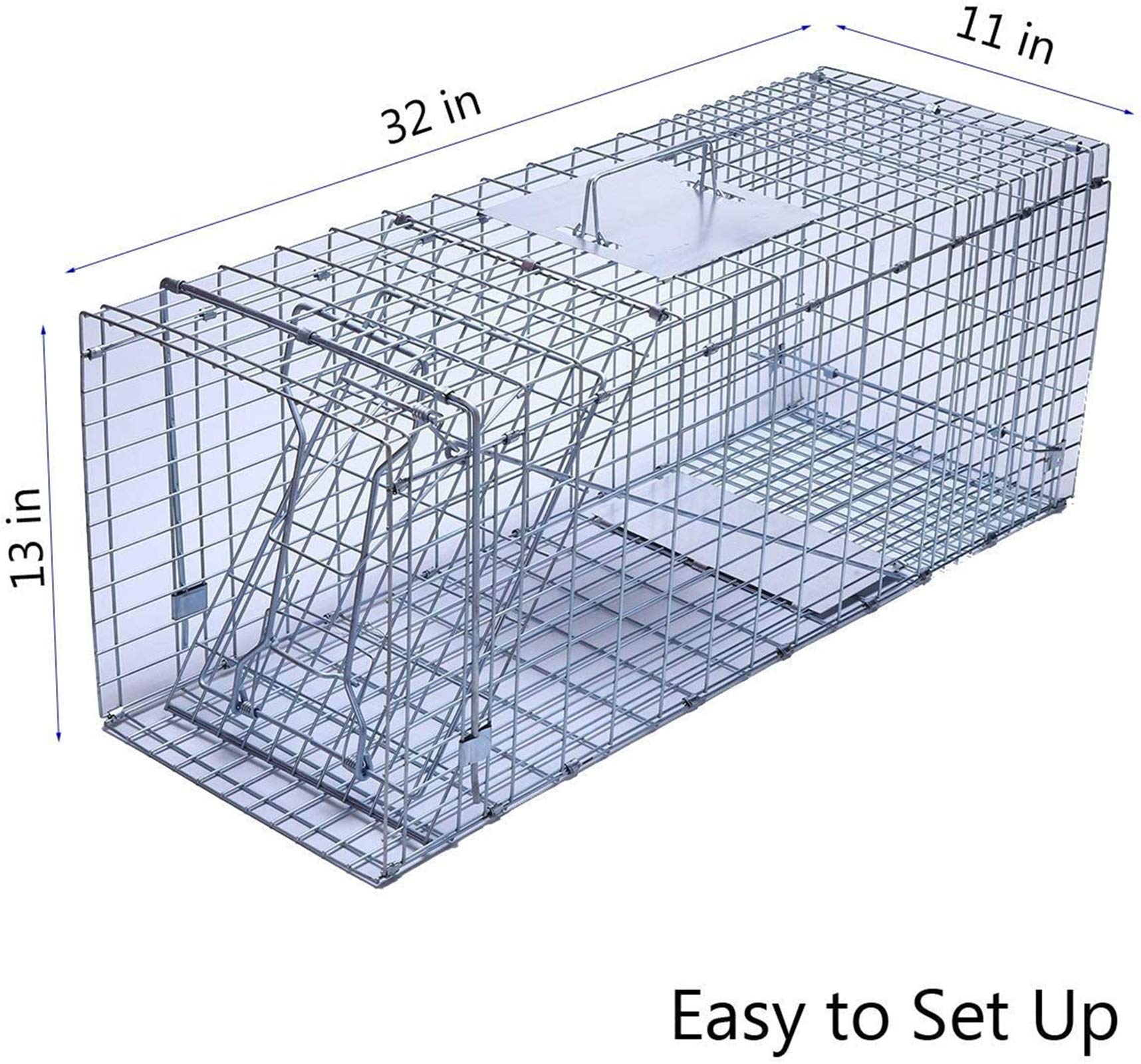 Faicuk trap folded flat demonstrates space-saving design