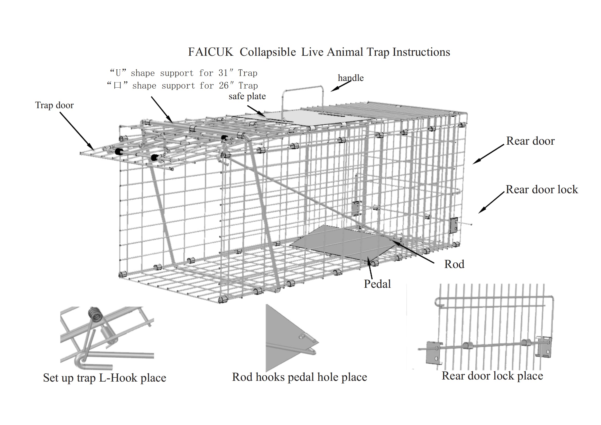 Faicuk trigger mechanism illustrated for quick snap capture