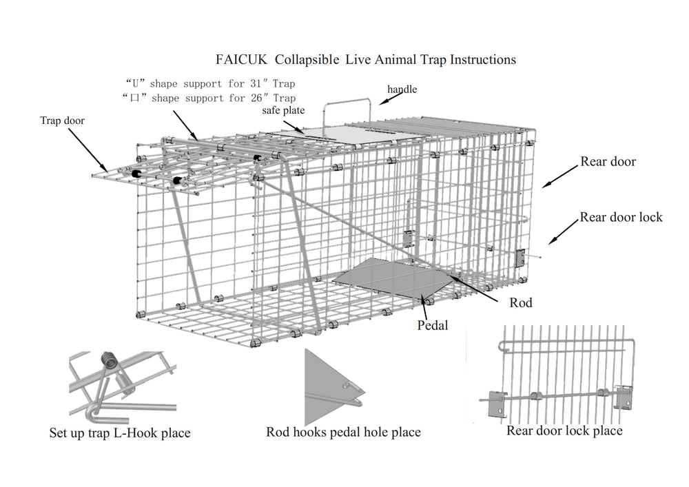 Faicuk trigger mechanism illustrated for quick snap capture