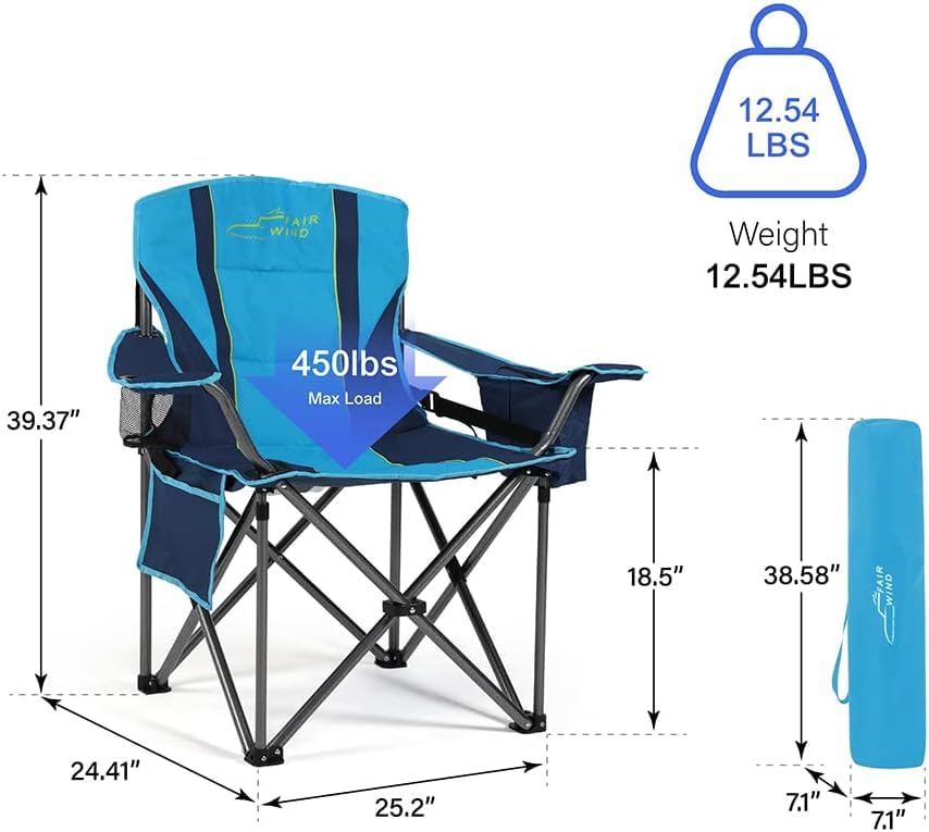 Fair Wind cross-braced frame boosts stability on uneven ground