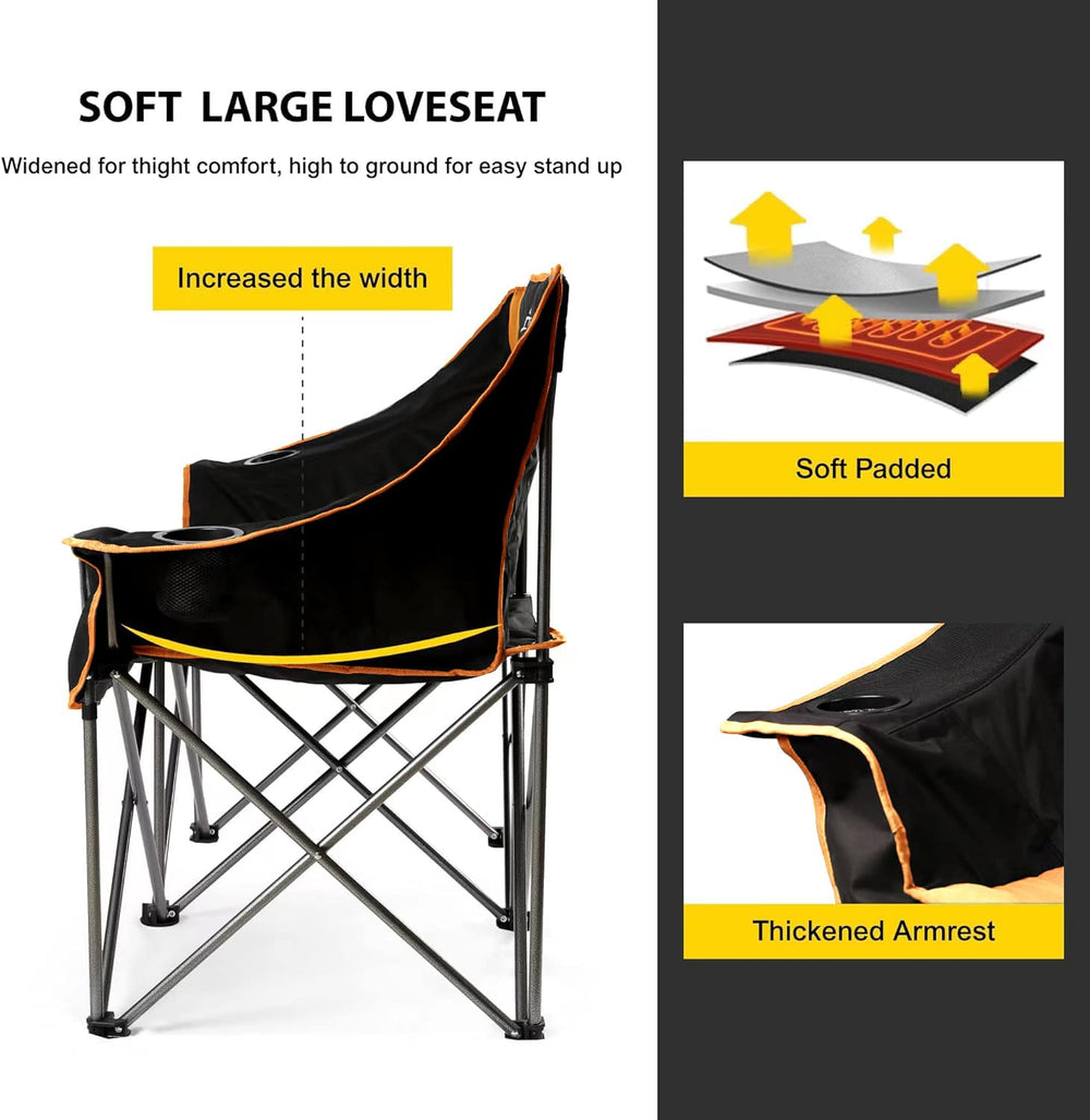 Fair Wind oversized chair folded compact for quick packing and portability.
