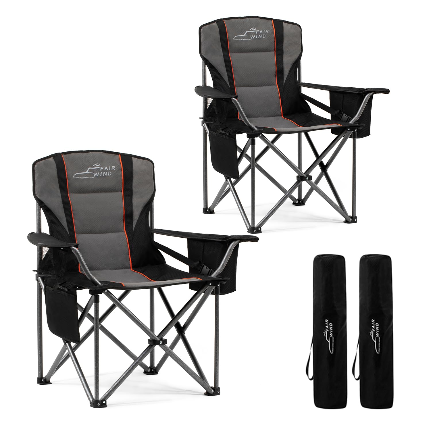 FAIR WIND oversized chair frame shows rugged steel construction for durable outdoor seating