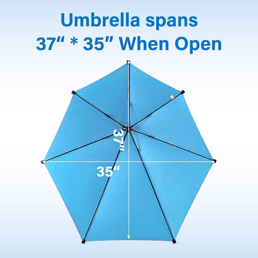 FAIR WIND universal clamp secures to bags, chairs, wheelchairs, and strollers.