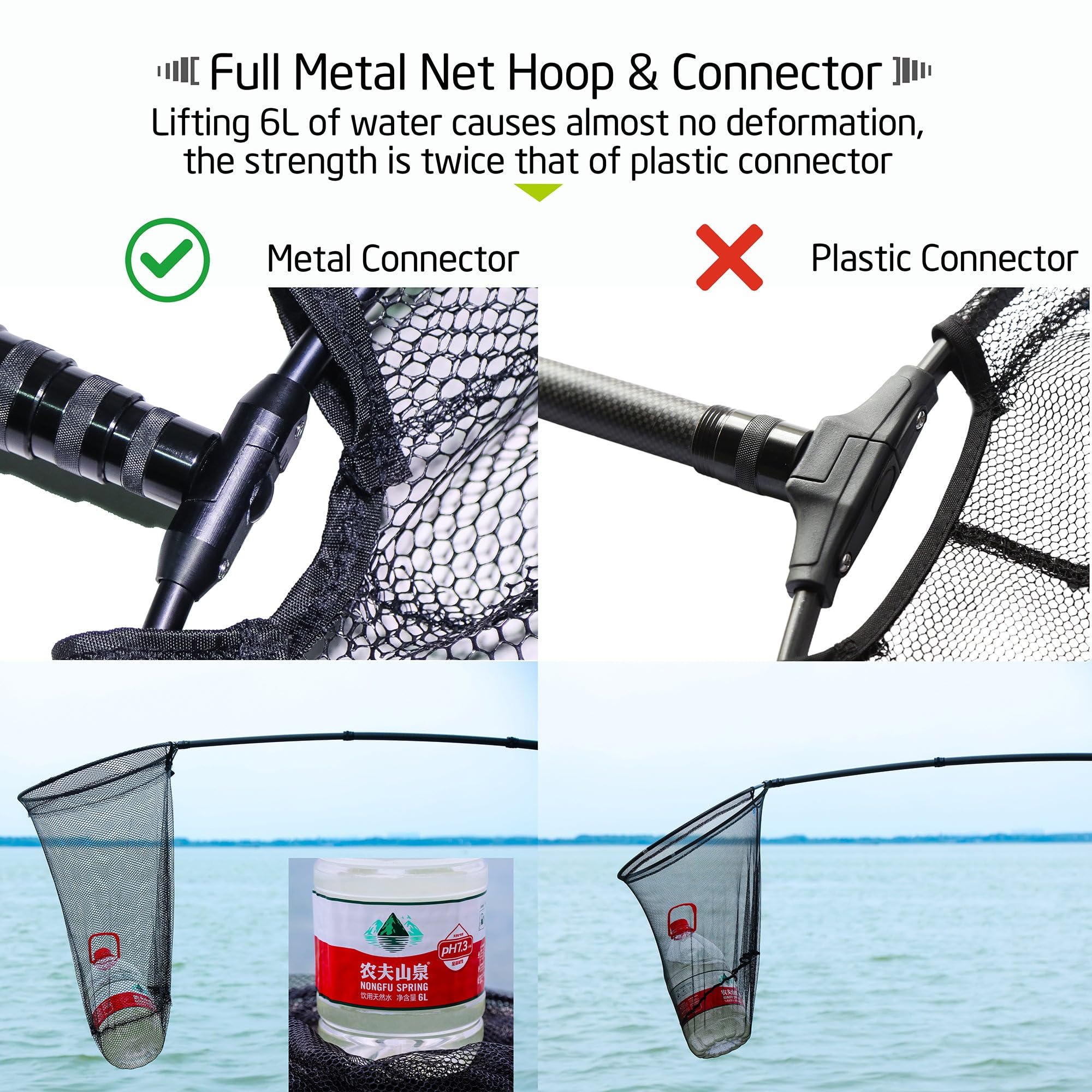 46T carbon pole—lightweight and strong for big catches