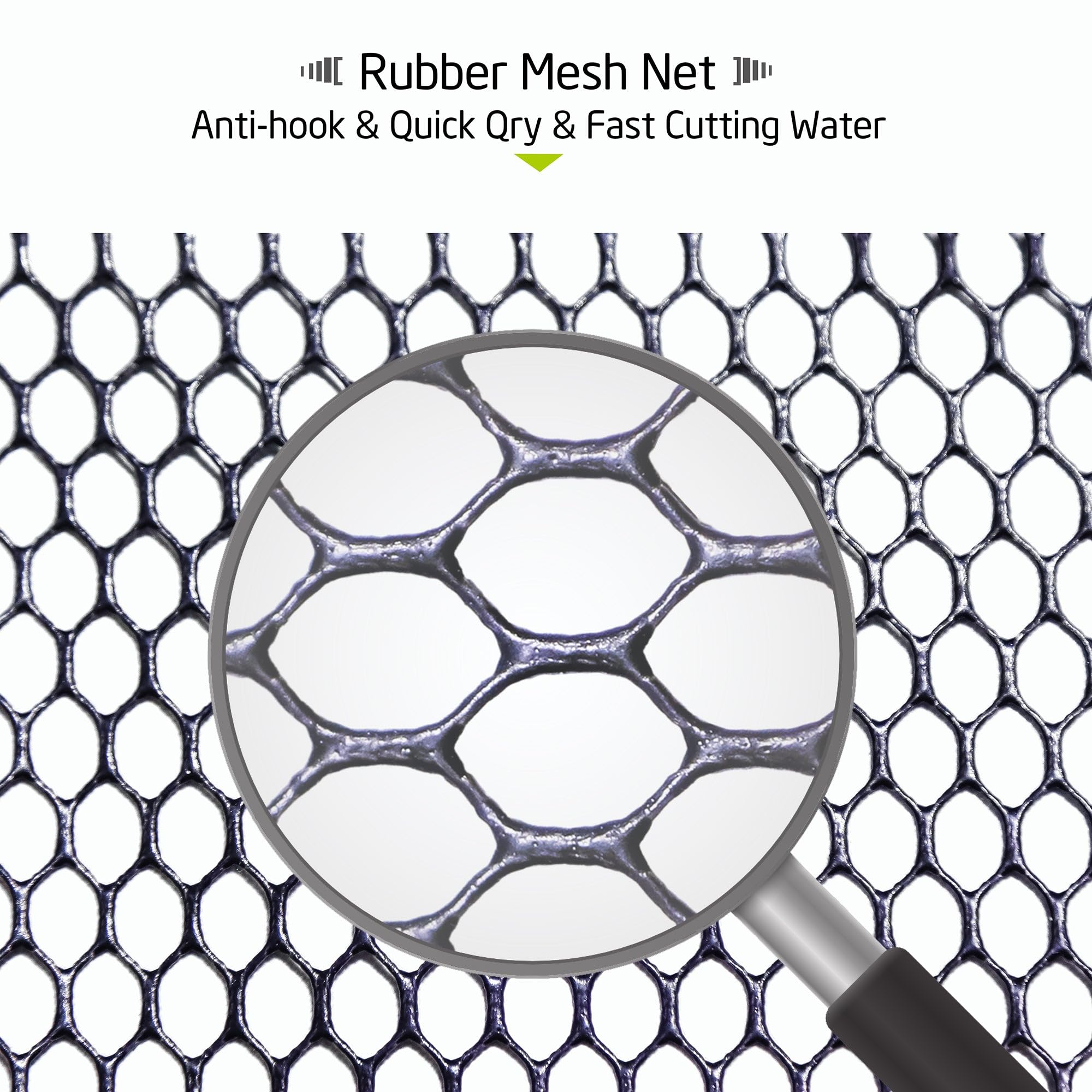 Rubber net head with 1cm hoop and 60cm depth