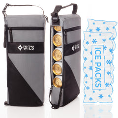 Falcona Wild golf cooler bag front view, compact and capable of keeping drinks chilly on the course.