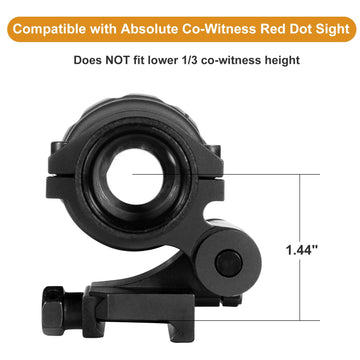 FalconOptics magnifier in use with red dot sight demonstrating extended range