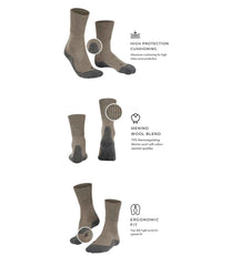 Virgin wool and nylon blend provide warmth, softness, and durability