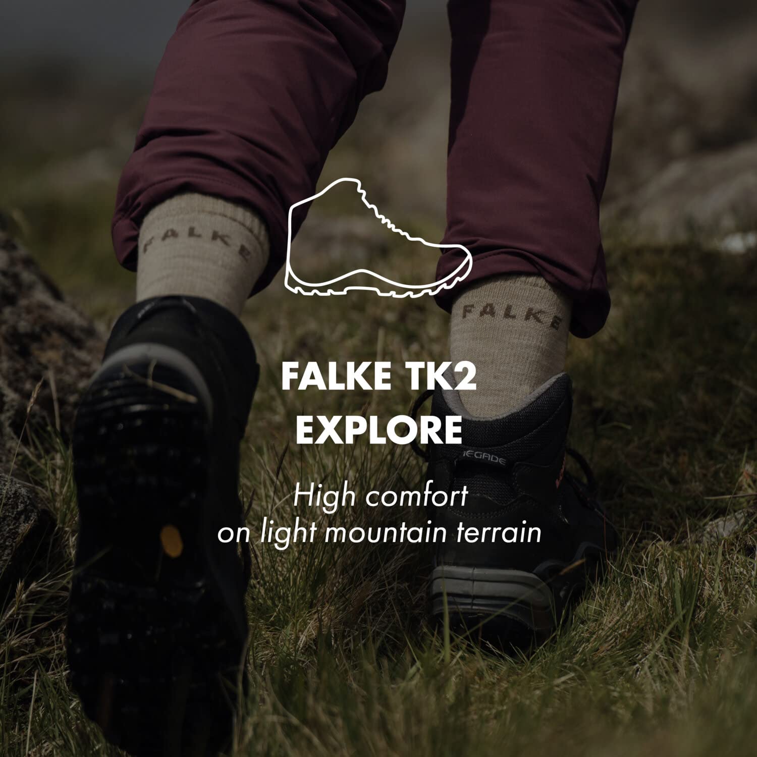 FALKE TK2 Explore eco packaging reduces plastic use in gear