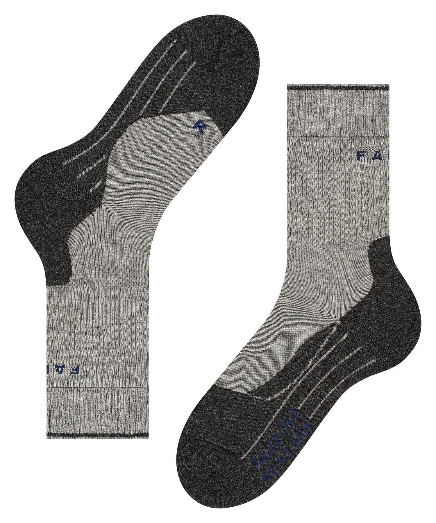 Product on trail shows calf-length coverage for warmth and protection.