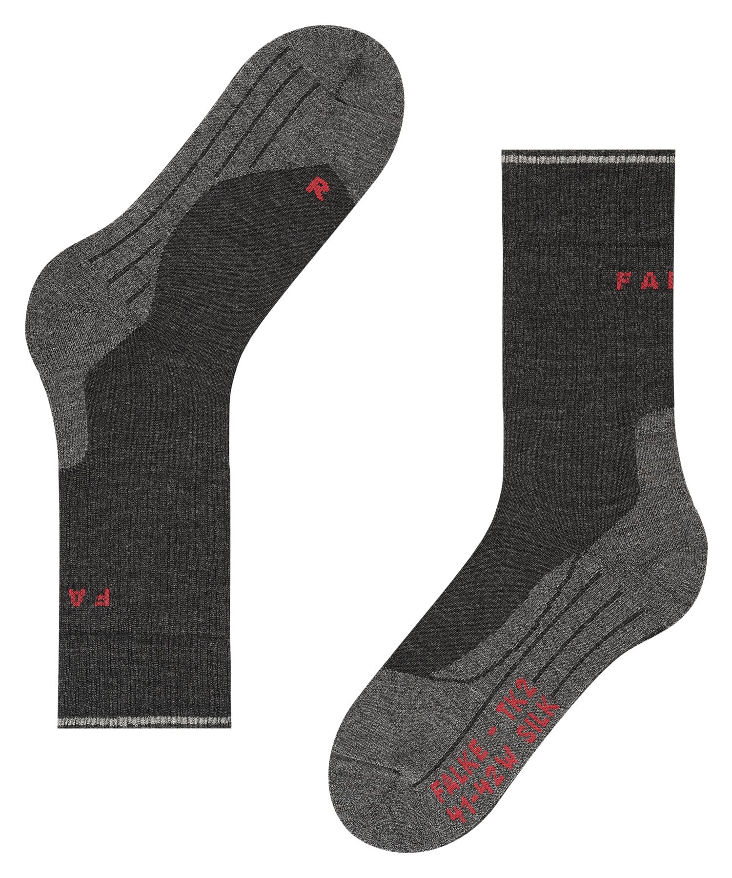 FALKE TK2 Wool Silk moisture-wicking focus supports feet dry during hiking