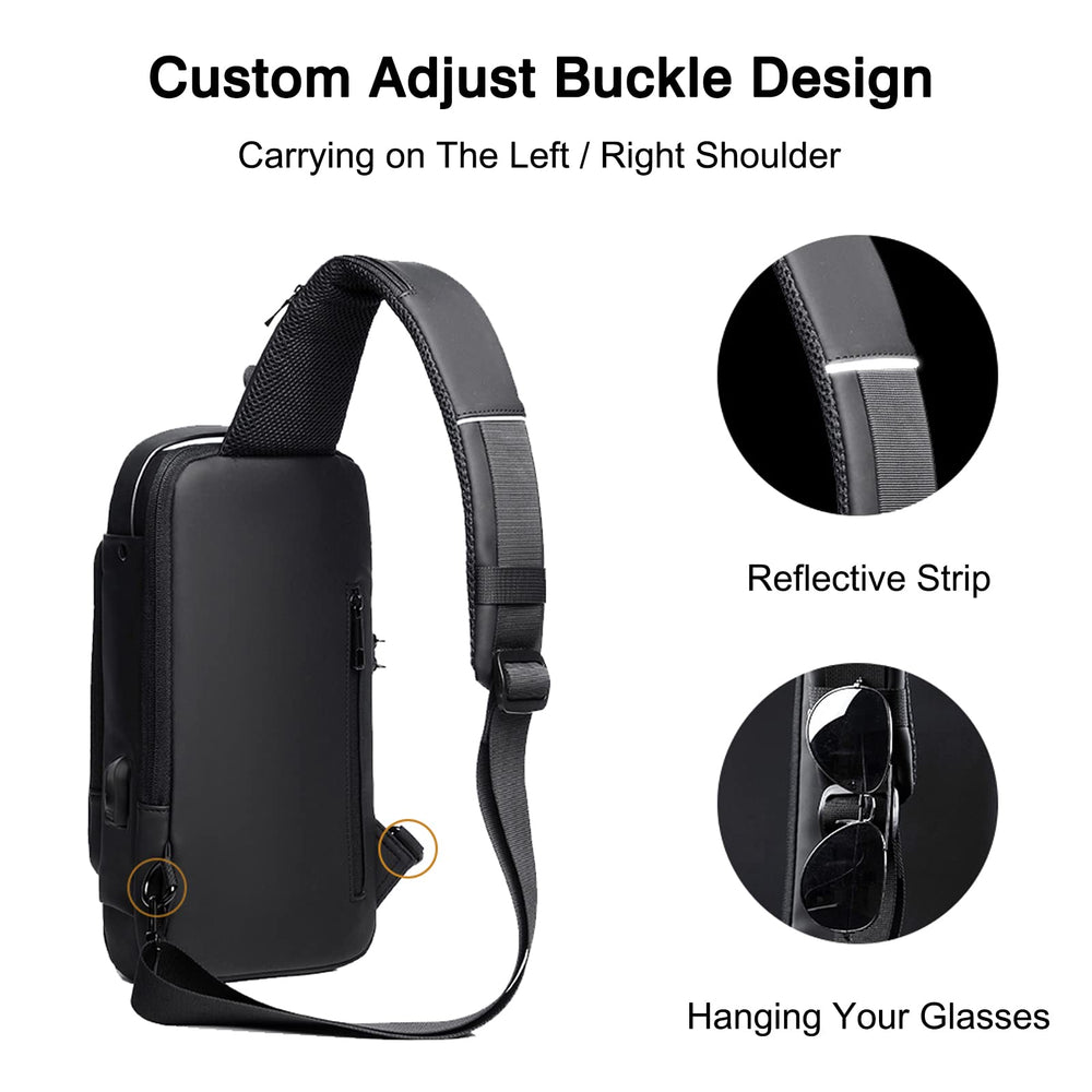 FANDARE padded back panel and strap for breathable all-day comfort.