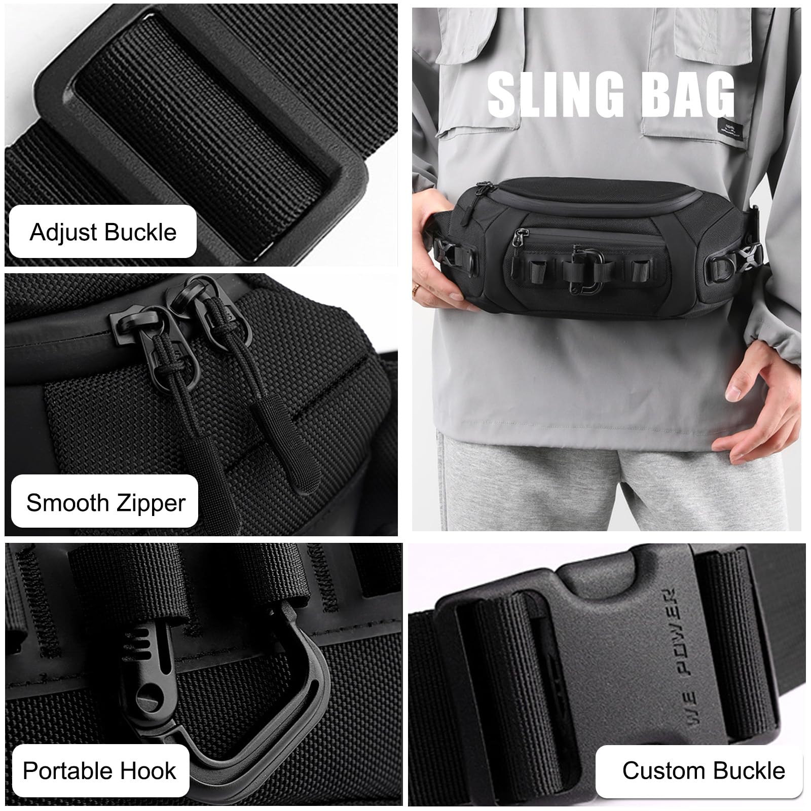 FANDARE waist pack waterproof nylon keeps gear dry