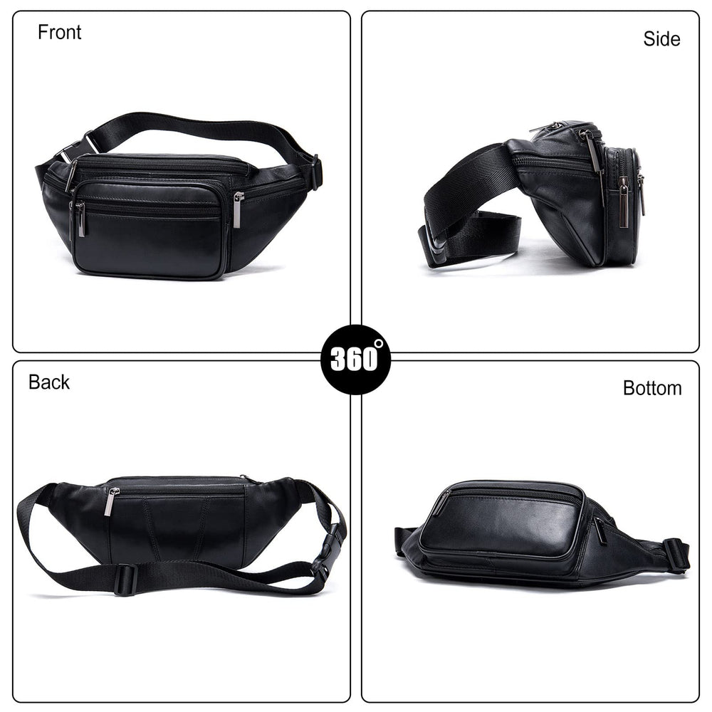 FANDARE waterproof leather detail helps keep items dry in light rain.