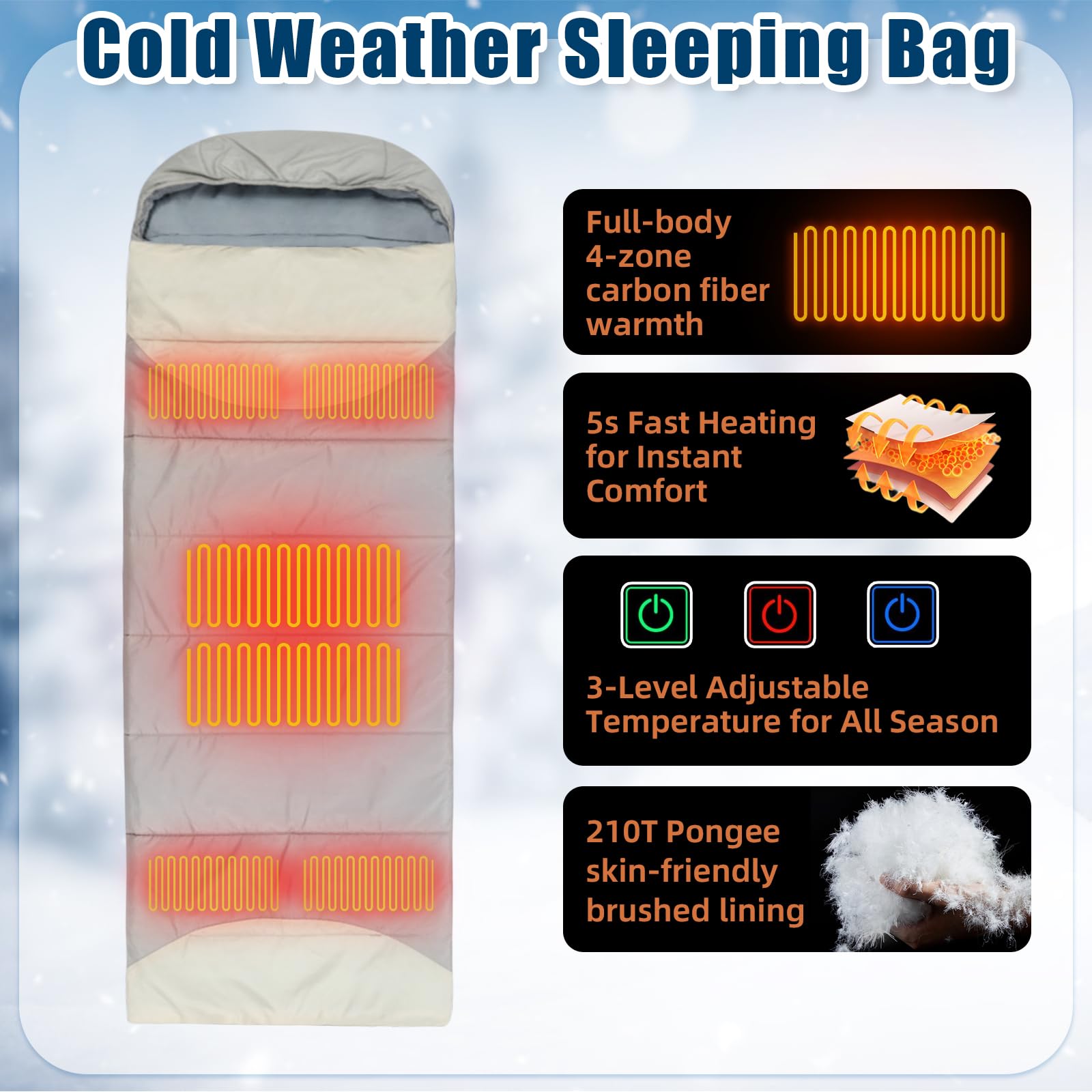 Fanfanwin all-season waterproof shell blocks wind for reliable warmth