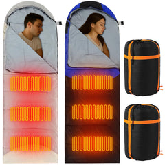 Fanfanwin heated sleeping bag tall-fit design offering extra room for layers