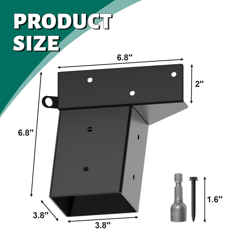 Fanmoss hunting blind installation demonstrates a sturdy frame with 4x4 brackets.