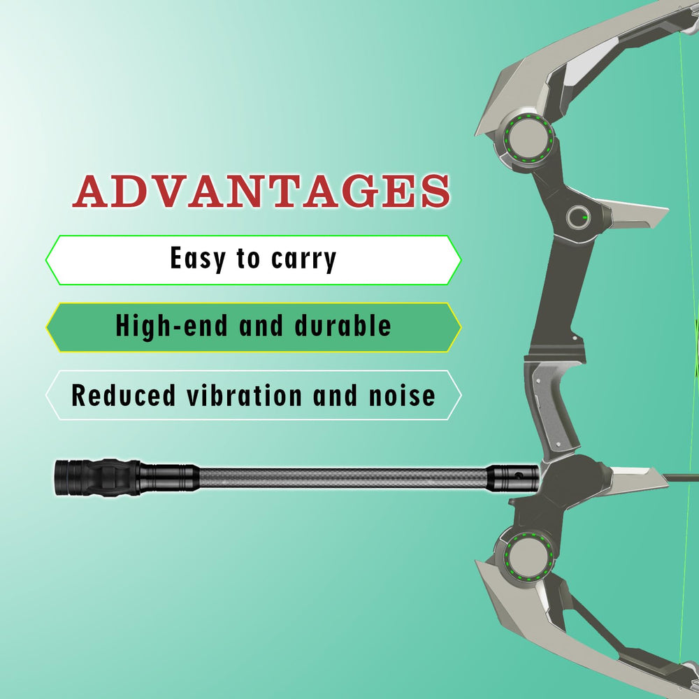 FANOWZUO 12 inch stabilizer enhances stability on bigger setups and hunting rigs