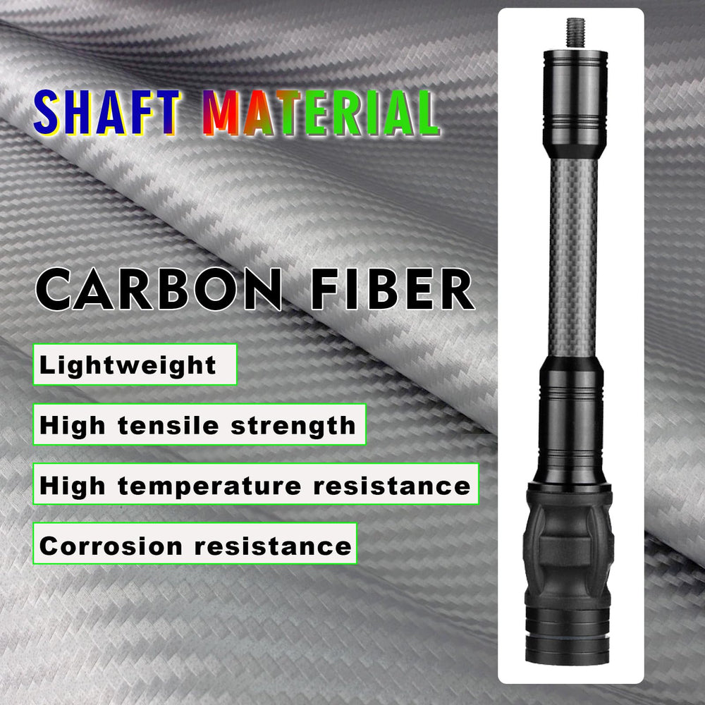 FANOWZUO 8 inch stabilizer balances longer bows for steadier aiming