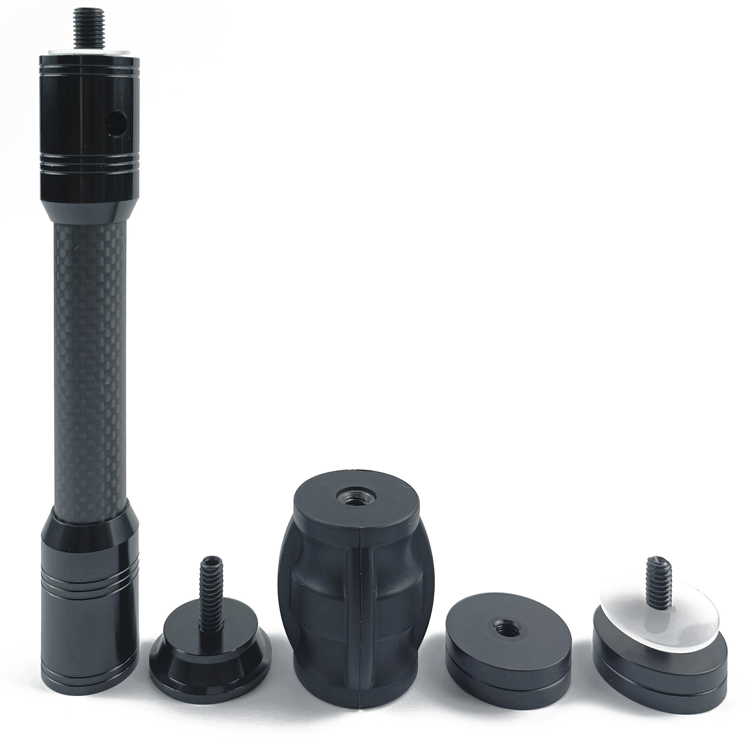FANOWZUO archery stabilizer damping system reduces noise and vibration for calmer shots