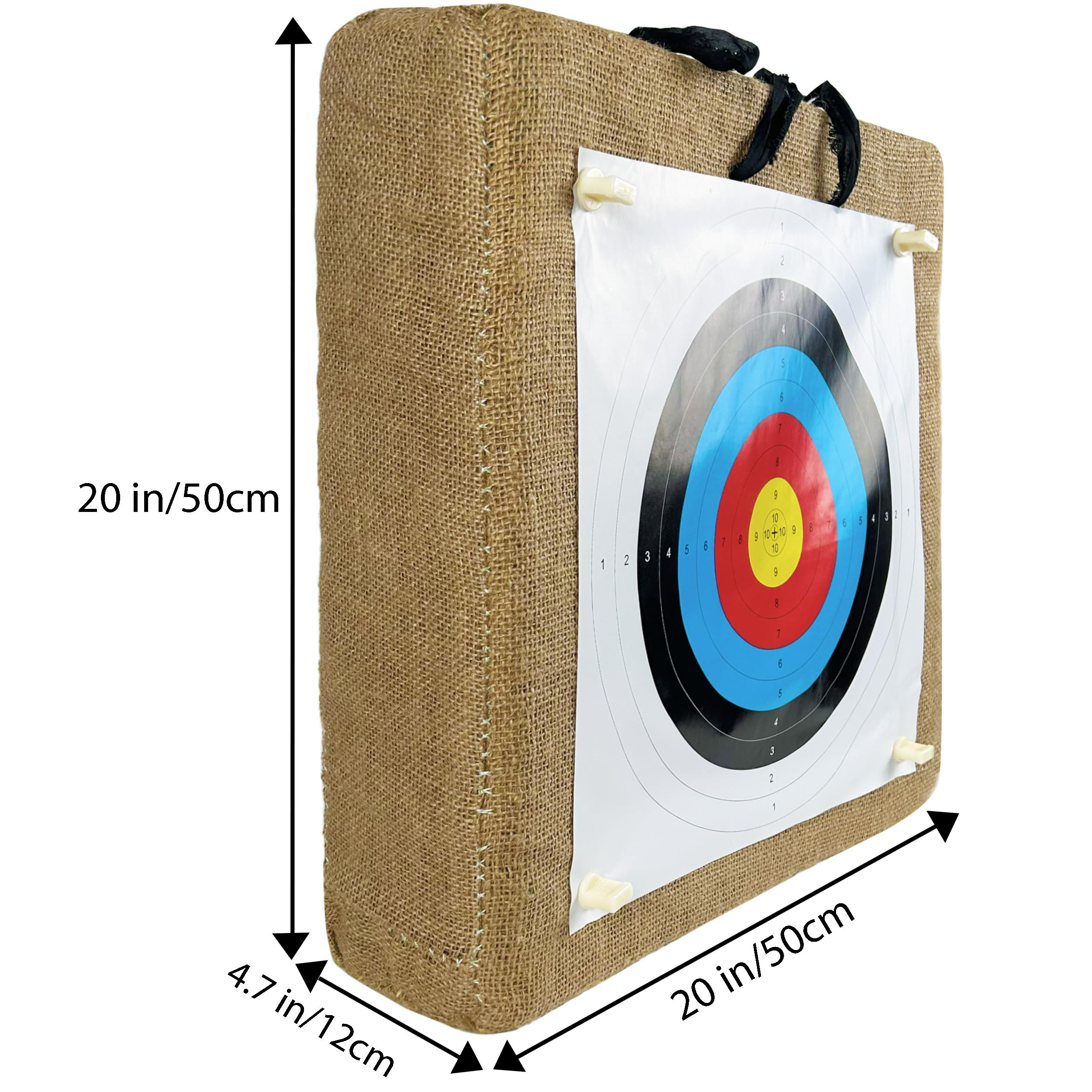 FANOWZUO paper target sheets close up ready for arrows and removal