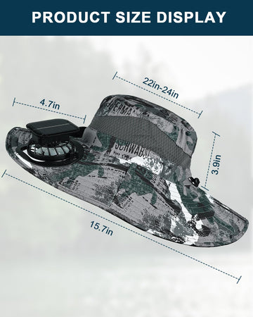 Outdoor use scenarios: fishing, hiking, and beach with the hat