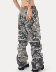 FantasyGears camo cargo pants back view showing pocket layout