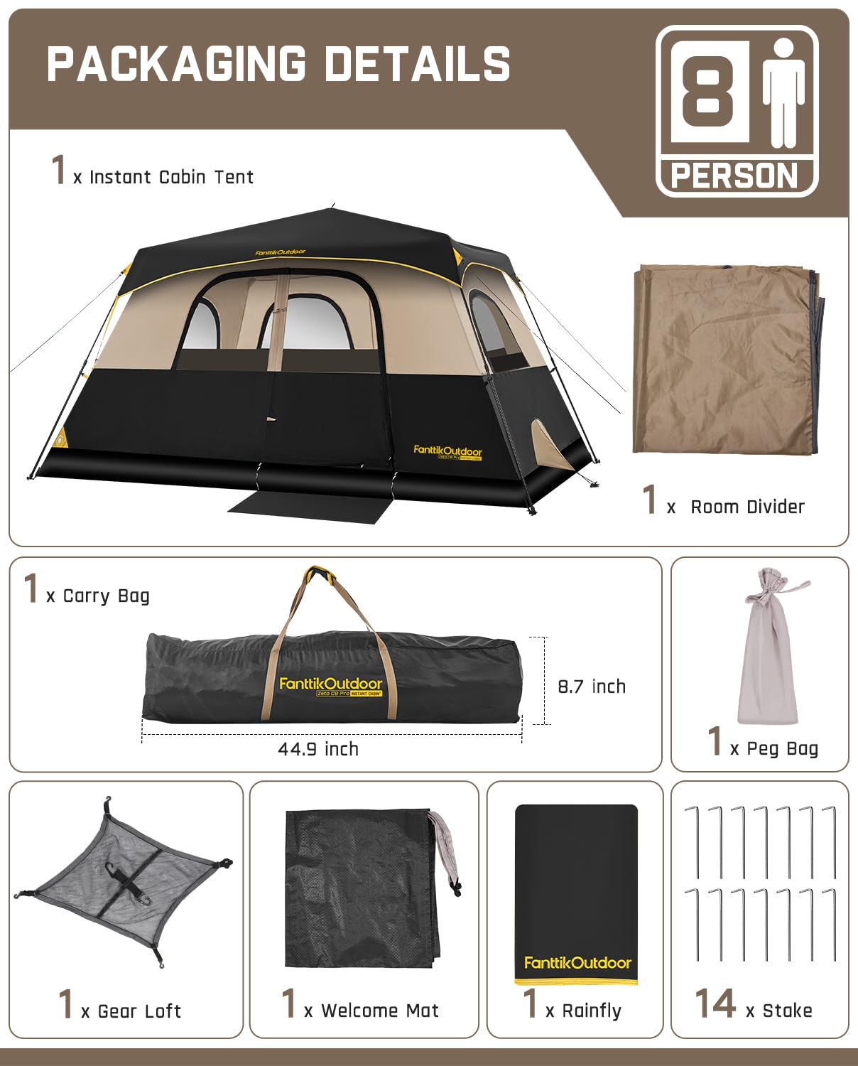 FanttikOutdoor Zeta C8 Pro carry bag for easy transport and packing.