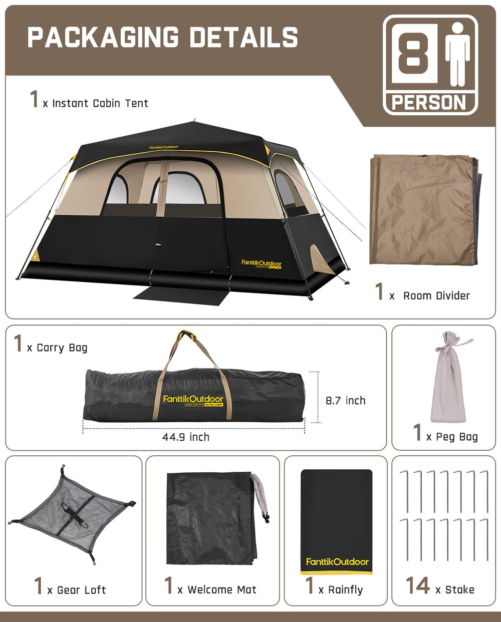FanttikOutdoor Zeta C8 Pro carry bag for easy transport and packing.