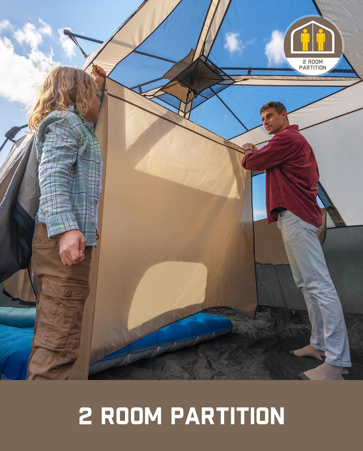 FanttikOutdoor Zeta C8 Pro spacious interior fits eight people.