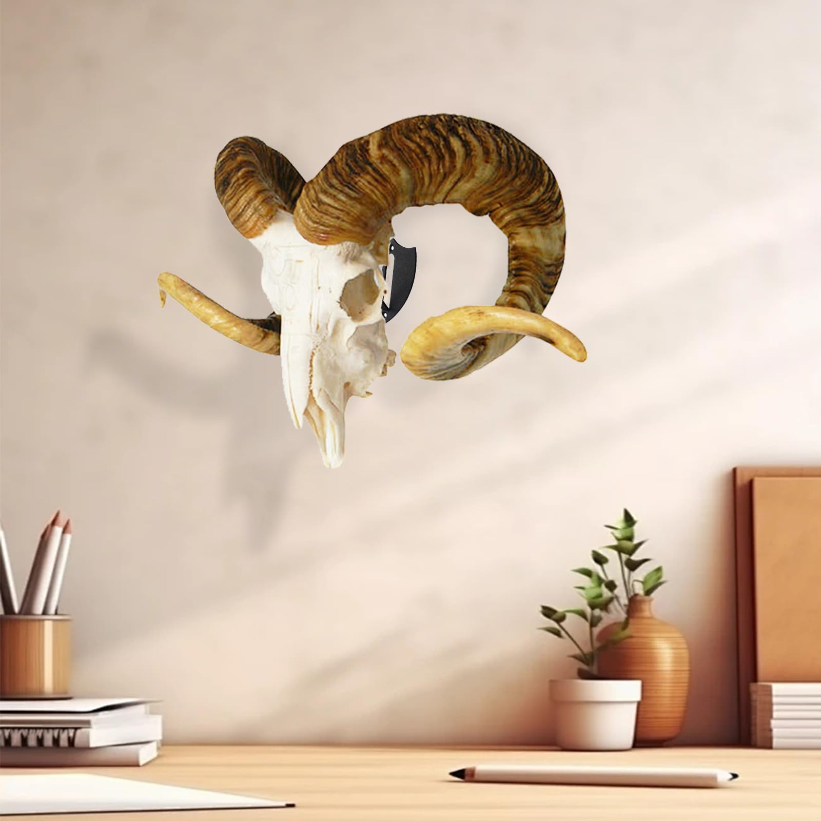 FANYUN skull hanger alligator-skulls bracket presents secure display.