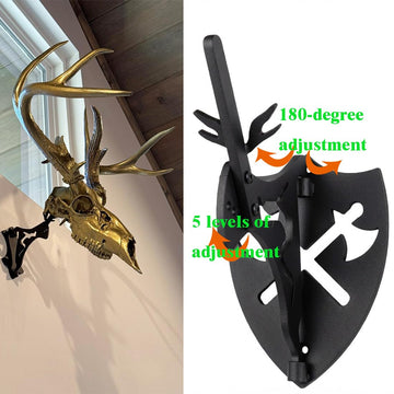 Powder-coated heavy-duty metal bracket resists bending for reliable display