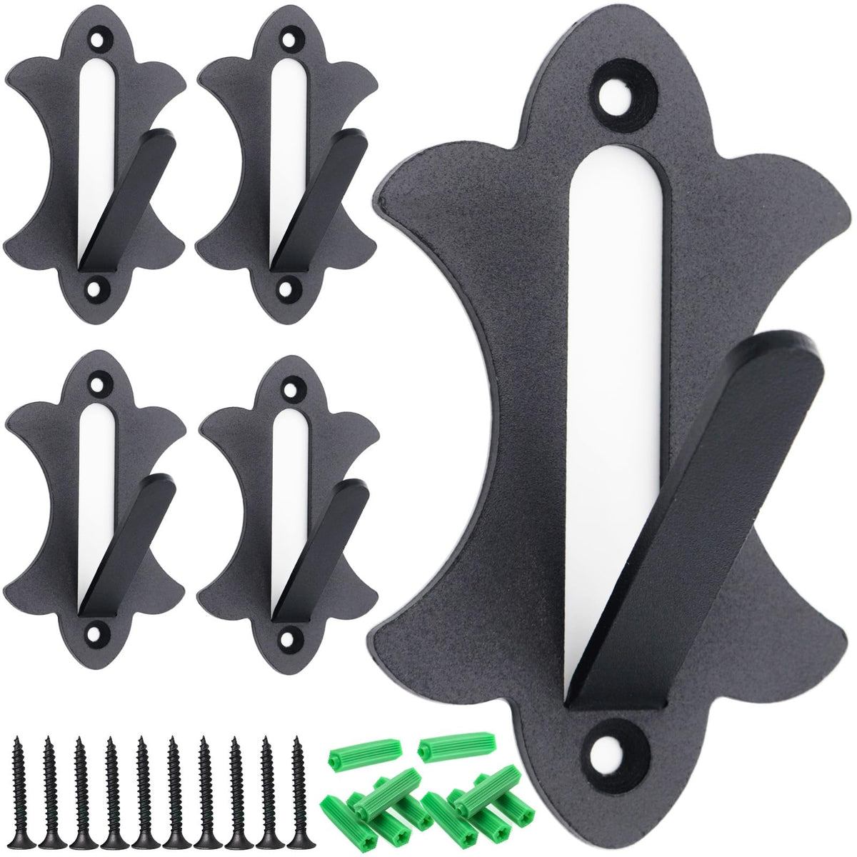 FANYUN Mount Skull Hanger 5-pack with screws for secure installations.
