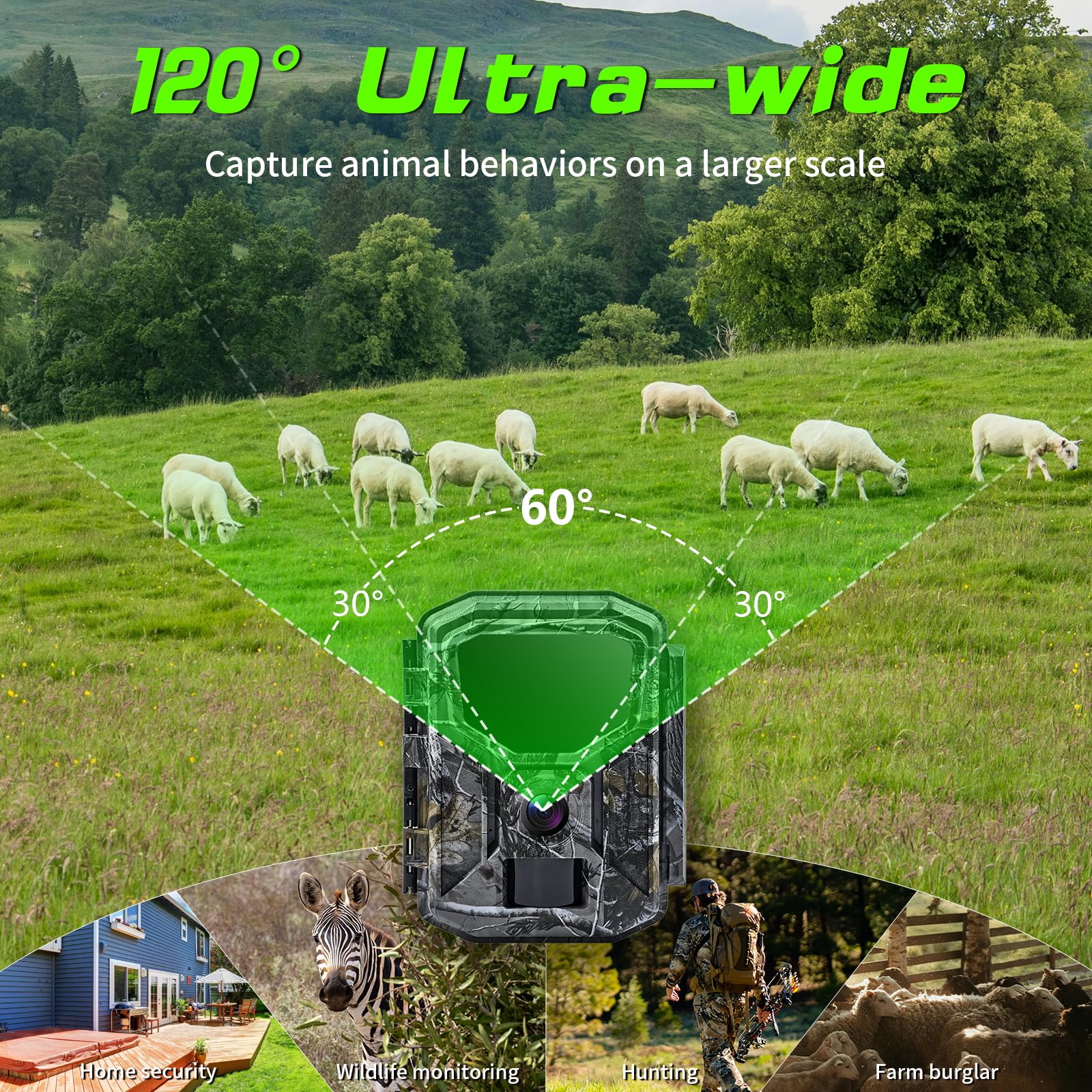 Fargarloo trail camera 32gb included card supports immediate capture storage.