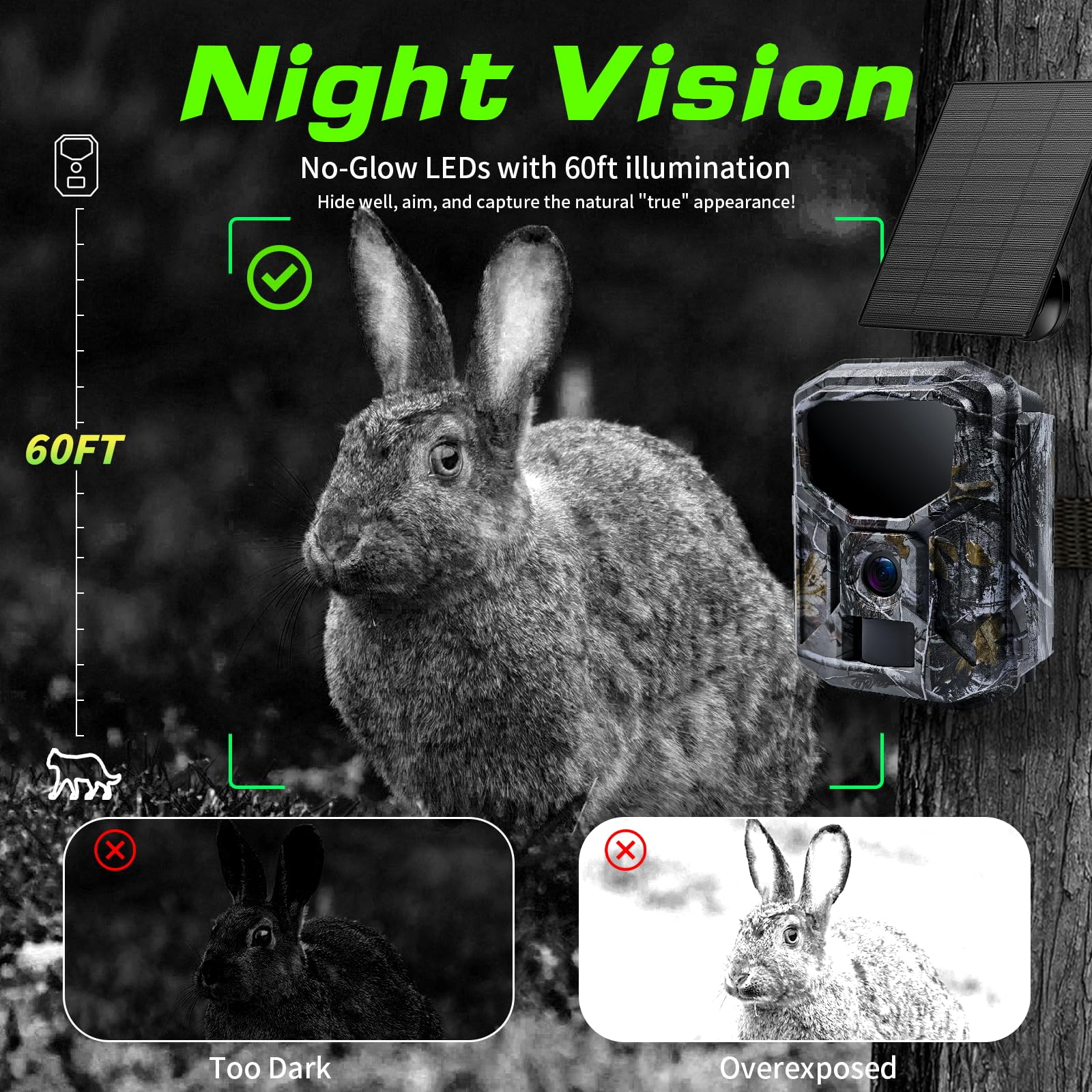 Fargarloo trail camera IP66 waterproof withstands rain and dust in harsh environments.