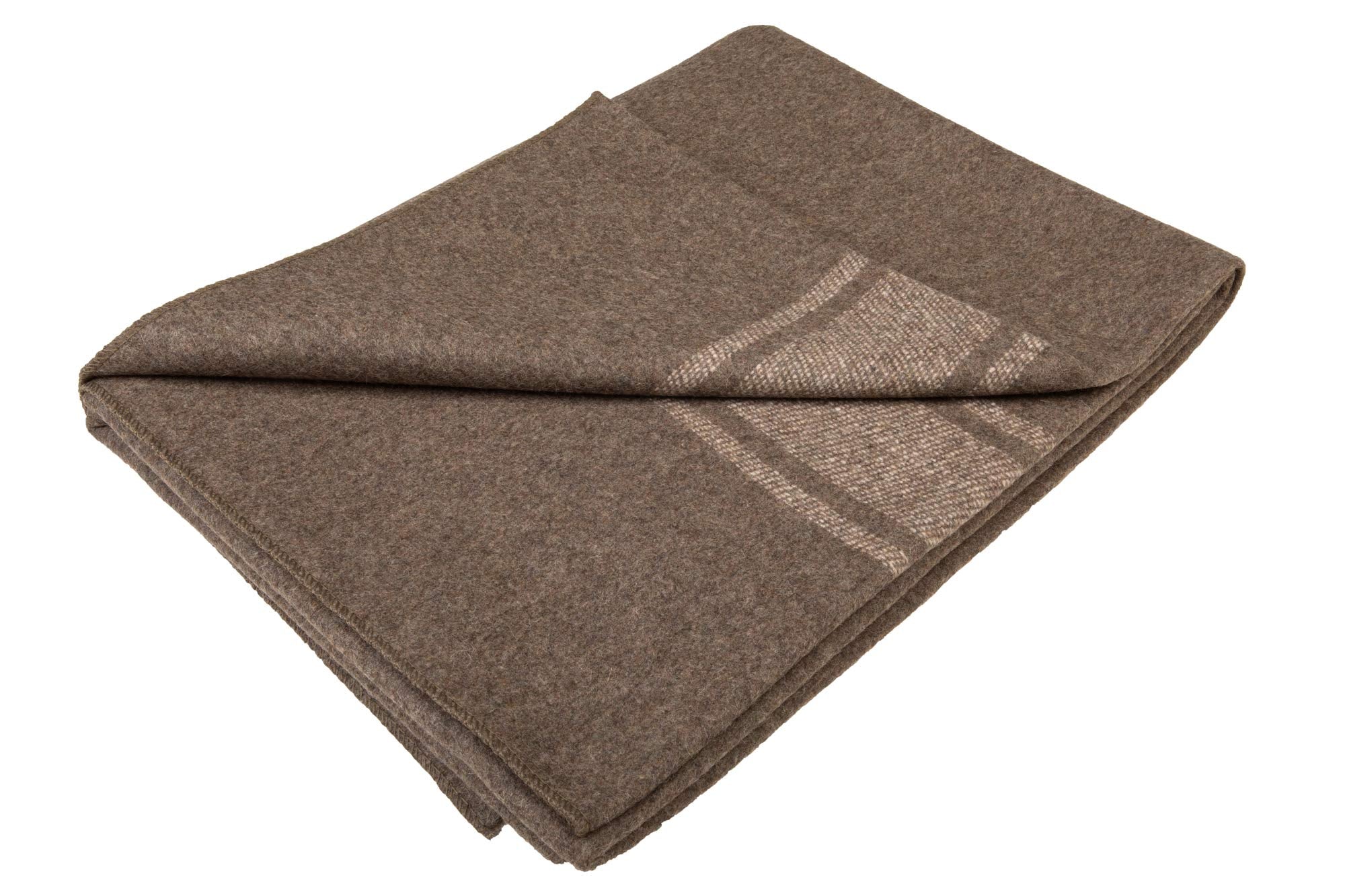 Farm Blue Wool Blanket Military Style backpacking scene lightweight comfort on trails