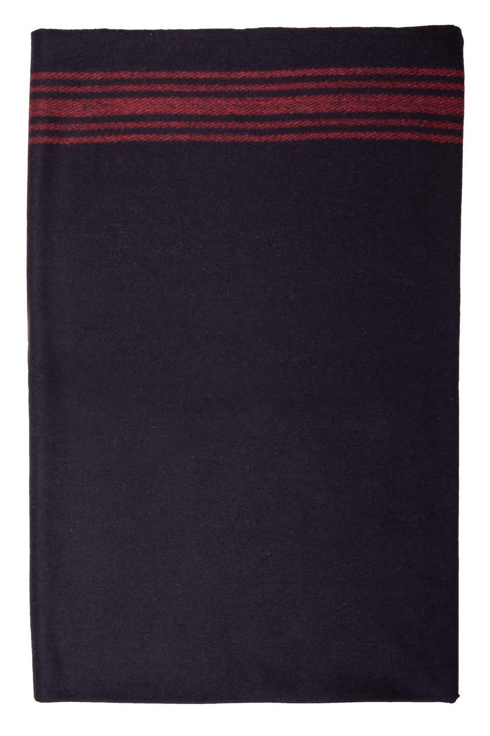 Farm Blue Wool Blanket on camping scene, rugged durability for tents and picnics.