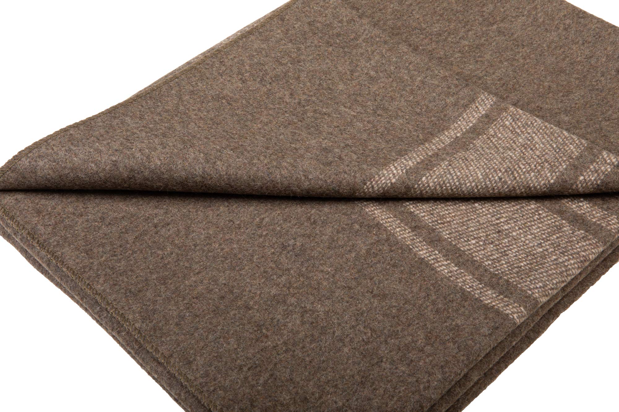 Farm Blue Wool Blanket Military Style tentside scene keeps campers warm through nights