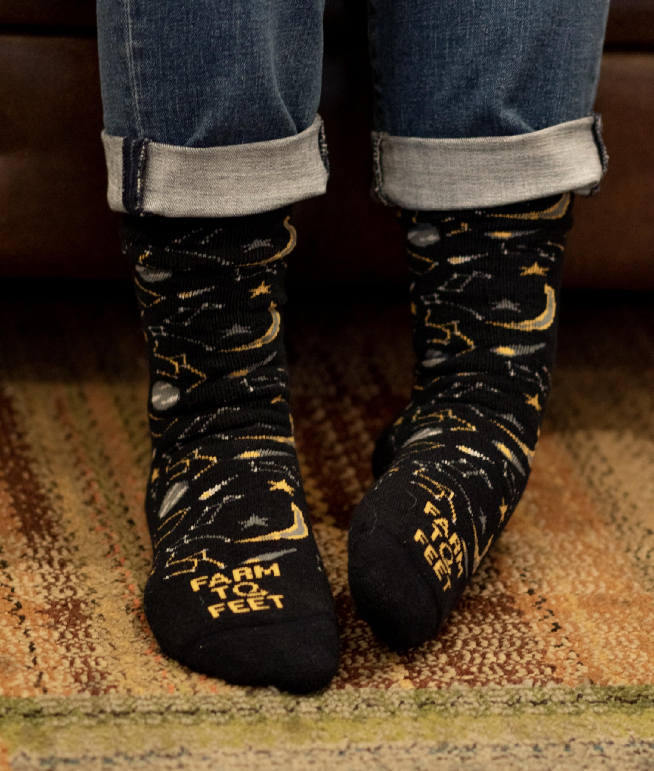 Farm to Feet Arco Full Cushion Merino Wool Socks durable stitching for longer wear.