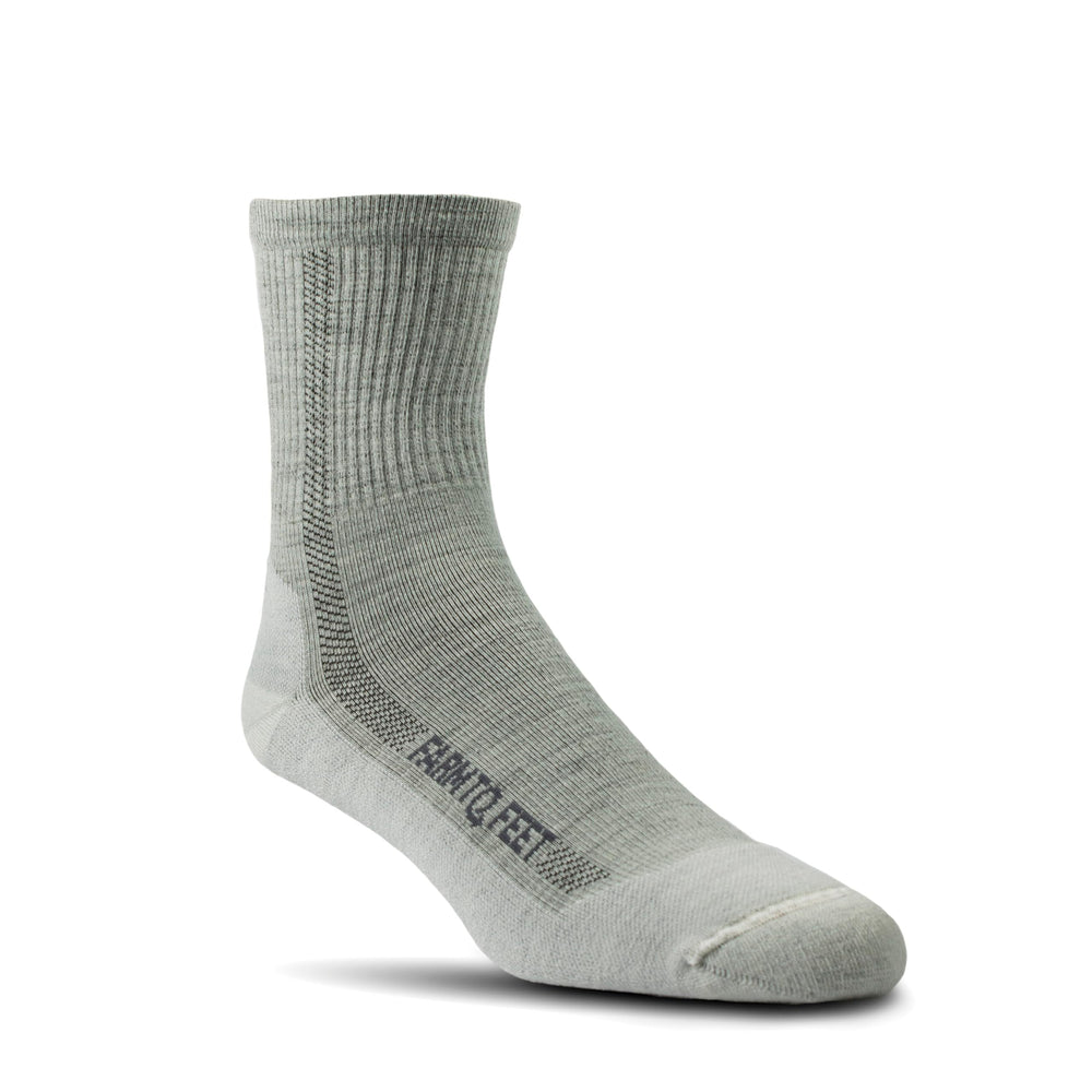 Farm to Feet Denver 3/4 Crew natural sock with seamless toe for comfortable wear